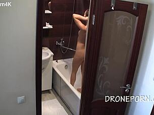 Cute Teen 18+ Aurora Feels So Shy In Shower Spy Video