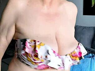 i crave busty mature milf stripping bikini for dildo orgasm tease