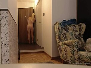 I opened the door naked for the delivery guy and he just wouldnt leave me alone