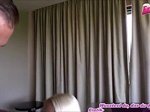 i feel so horny as skinny blonde slut gets fucked on desk