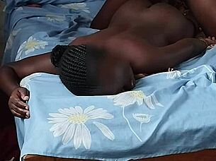 What happens when I rub oil on my horny brunette friend's ass while stroking my cock?