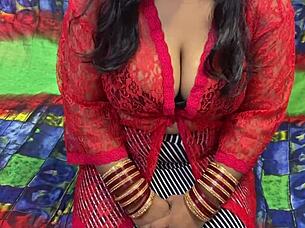 On a romantic ranch, the soon-to-be wife experiences intense squirting orgasms from fingering in this casual Indian village tale.