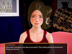 Redhead Teen's Big Tits In Family Game Twist