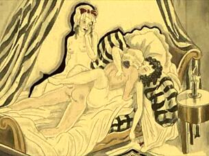 vintage erotic drawings from antique retro collections with hairy details 😊🖼️