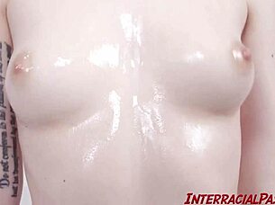 Pale cute renee rose gets hammered raw by big black cock