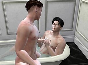 Hot Gay Model Group Sex Action
