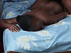 What happens when I rub oil on my horny brunette friend's ass while stroking my cock?