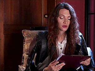 Pornstar redhead endures whipping and humiliation in first BDSM session as submissive slave