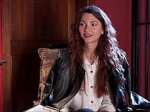 Pornstar redhead endures whipping and humiliation in first BDSM session as submissive slave