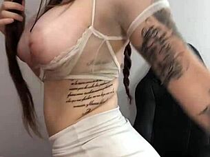 beautiful young latina teen 18+ shows off big tits in solo amateur video