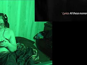 Curvy BBW With Glasses Strips Naked At Lake House