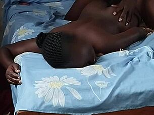 What happens when I rub oil on my horny brunette friend's ass while stroking my cock?