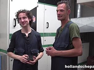 In a casual outdoor setting, chubby European babes enjoy group anal fucking with cumshots in this Dutch compilation.