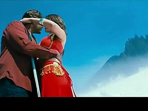 I adore Lakshmi Rai's hot navel play with her hottest boobs and deep kisses