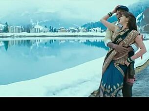 I adore Lakshmi Rai's hot navel play with her hottest boobs and deep kisses