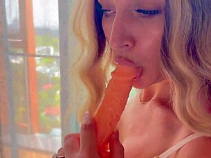 Naughty Housewife Caught With Dildo, Then Bent Over For Homemade Doggystyle Sex From Behind