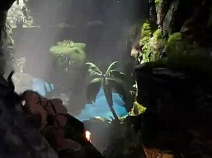 Watch Lara Croft scream in ecstasy as that massive statue rams her tight ass with rock-hard cock in wild 3D hentai!