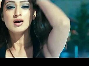 I adore Lakshmi Rai's hot navel play with her hottest boobs and deep kisses