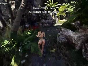 Watch Lara Croft scream in ecstasy as that massive statue rams her tight ass with rock-hard cock in wild 3D hentai!