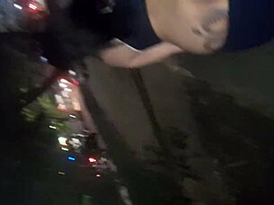 I Touch My Vagina on the Street and Fuck with My Friend, Sucking His Penis Until Creampie