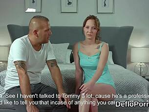 nice sweetie, stretch that juicy vagina and lose your virginity now?