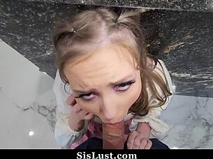 uh oh, violet cox spots her roommate jerkin' off with her panties, leadin' to hardcore teen cowgirl ridin' and taboo fun