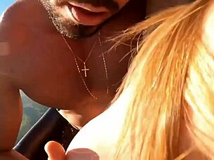 Brazilian Beauty In Lingerie And Heels Teases With Dildo, Flashing Muscular Body In High-Rise Exhibitionist Solo Play