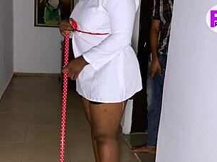 Big Ass Ebony Maid Caught Riding Boss In Passionate Homemade Encounter