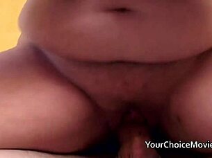 Whoa, check out this chubby mature housewife with massive saggy tits in homemade fun 😍