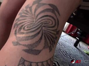 Behind the Scenes Fun with Tattooed Slut Sully Savage Getting Bent Over and Pounded Hard!