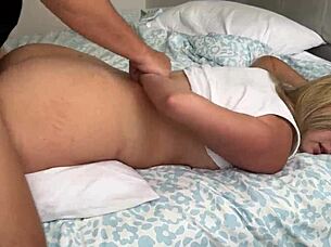 Shh dont scream petite latina gets fucked rough while mom is next door