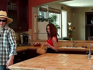 innocent real redhead ginger teen 18+ with saggy natural tits and bushy pussy gets picked up for old young 18+ first time fuck with deepthroat and rough doggystyle