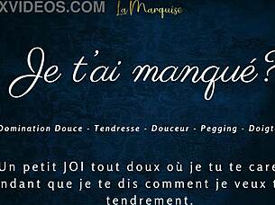 Je t'ai manqué? Let's dive into this French audio porn with joi and pegging action.