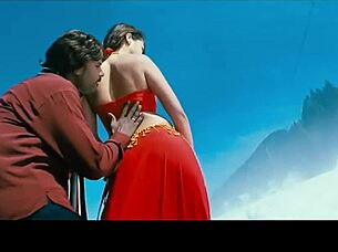 I adore Lakshmi Rai's hot navel play with her hottest boobs and deep kisses