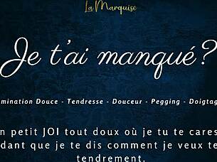 Je t'ai manqué? Let's dive into this French audio porn with joi and pegging action.