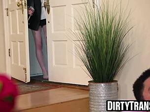 i comforted my trans wife nikki north by pounding her tight ass with rough big cock action