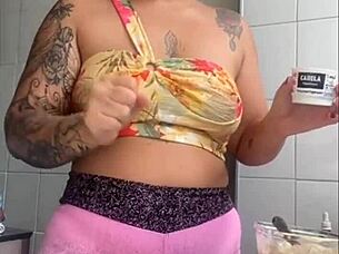 showing off my swollen pussy on live stream.