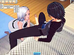 hey idol girl sophie is banging that guy before her big show in this wild hentai group scene 😏🍆