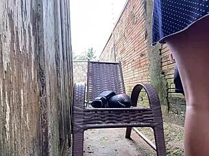 Skinny Brazilian Rides Cock With Legs Spread In Intense Couple Action.