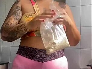 showing off my swollen pussy on live stream.