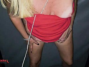 blonde Brazilian wife enjoys swingers party with group in São Paulo house