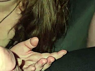 Wife Spits on Cock, Moans Loudly, and Deepthroats Relentlessly