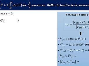 torsión de una curva gets a fun twist in exercise one