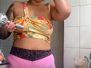 showing off my swollen pussy on live stream.