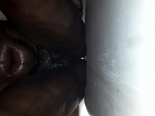 i crave that big black cock pounding my ebony ass at the gloryhole