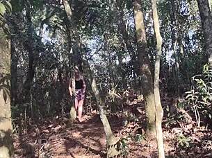 sex in the park unfolds with a married fan craving outdoor bareback action