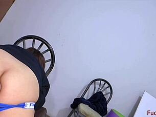 Ouch, this huge toy is way too big for my tight asshole in painful anal session