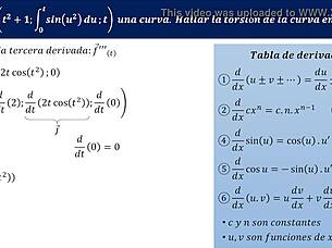 torsión de una curva gets a fun twist in exercise one