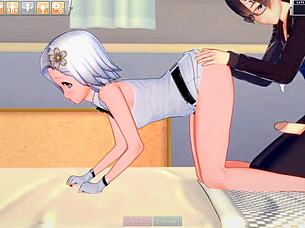 hey idol girl sophie is banging that guy before her big show in this wild hentai group scene 😏🍆