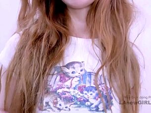 elegant blonde teen gets a sensual massage before swallowing cum at modeling audition